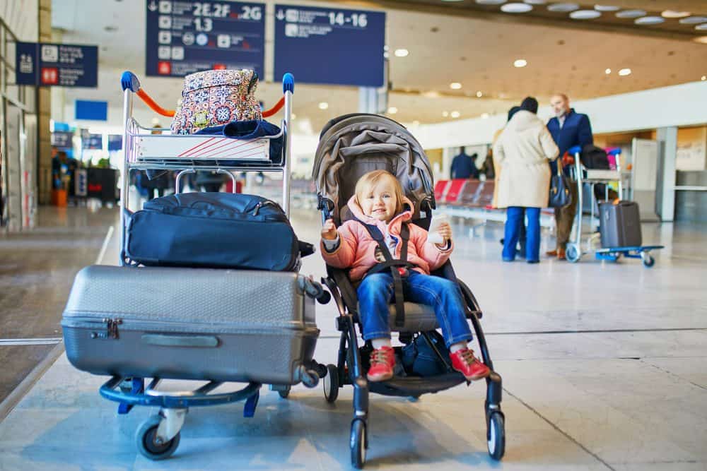 airport travel with stroller